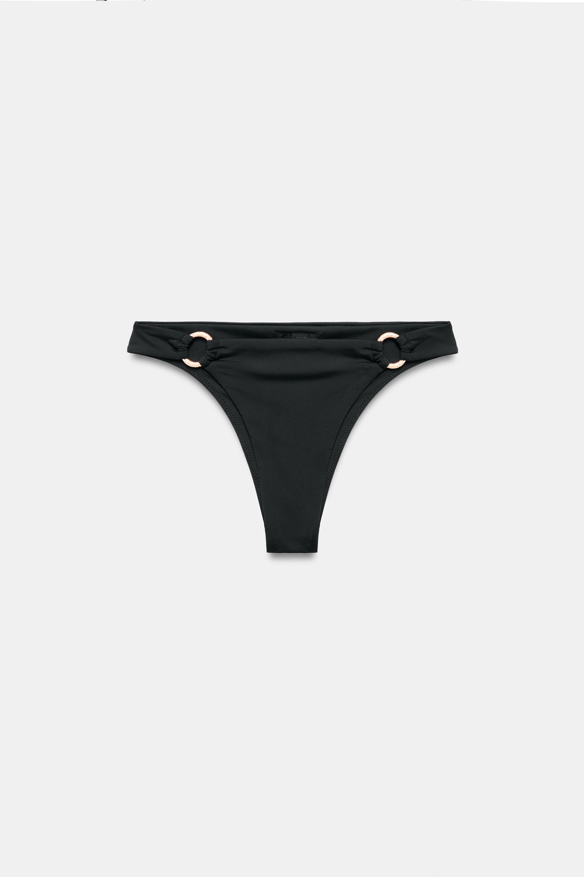 BAS DE BIKINI PIÈCES MÉTALLIQUES